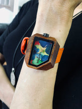 Cargar imagen en el visor de la galería, Reloj Juno  Orange  Flowers
