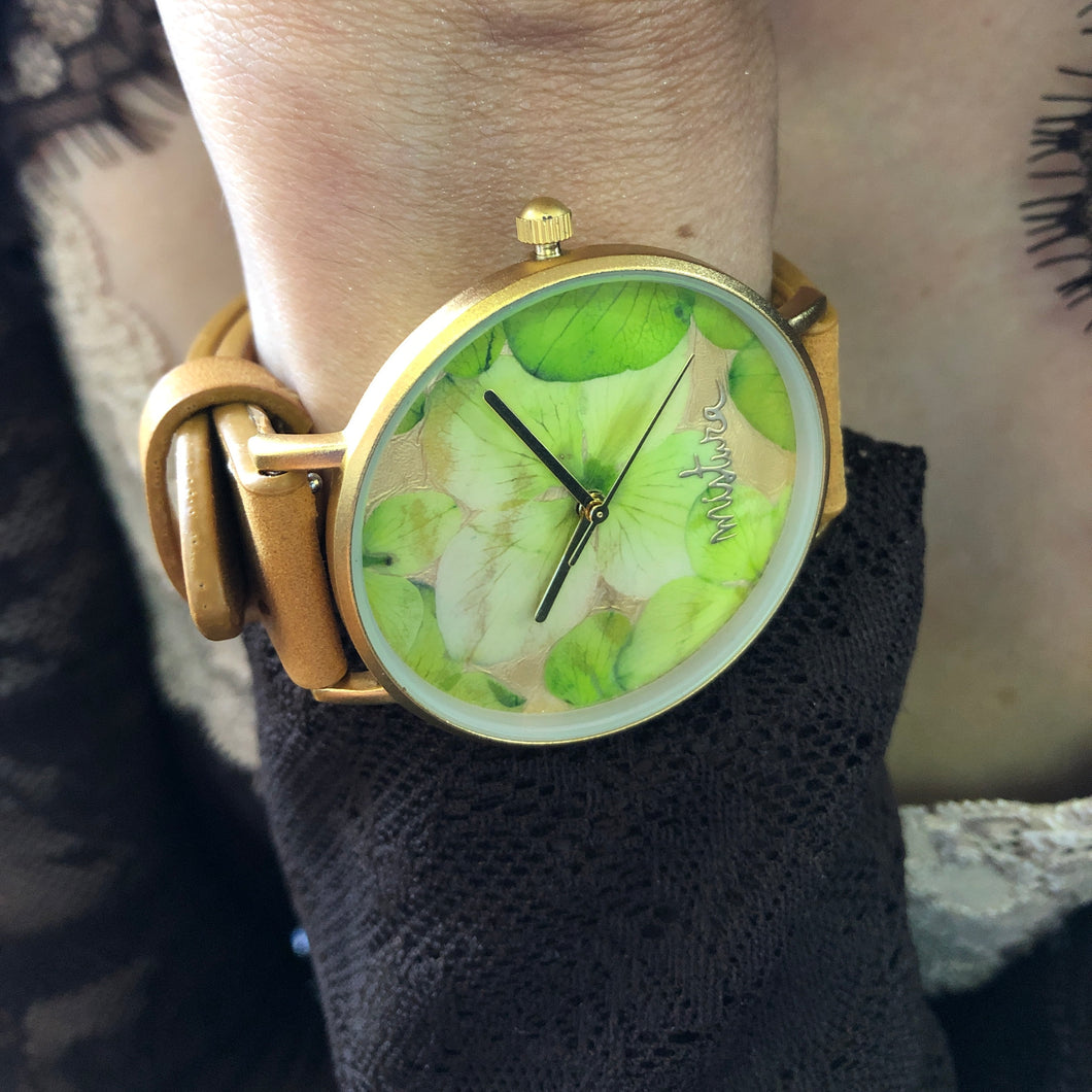 Reloj Manta Green Flowers